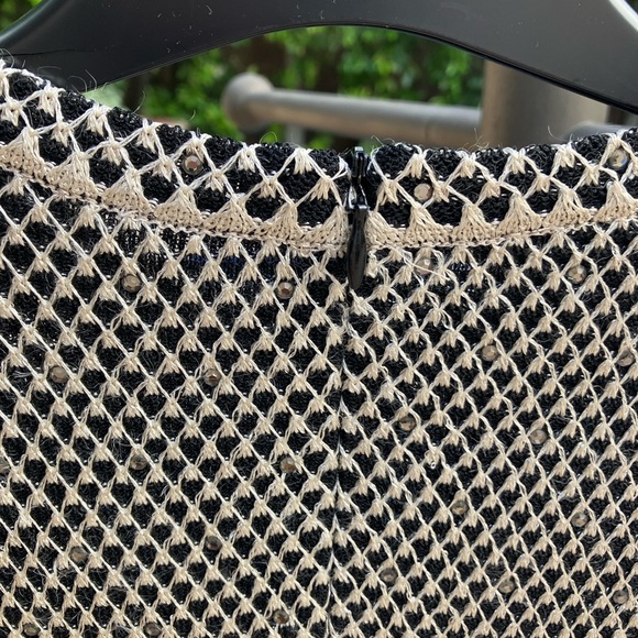 St John Sleeveless Black & Gold Rhinestone top, Evening collection, S-Medium - Picture 4 of 9